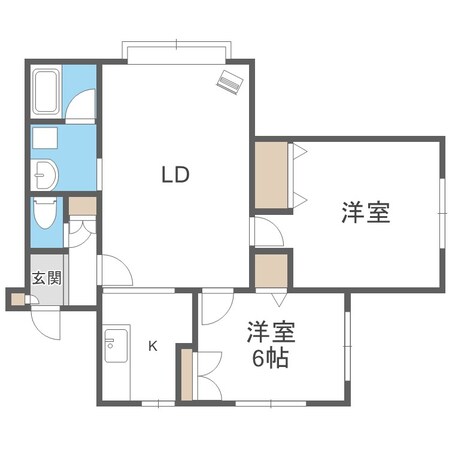 篠路駅 徒歩13分 1階の物件間取画像